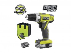 Аккумуляторный шуруповерт с Li-Ion батареей Ryobi LSDT1202 (2 аккумулятора) ― Интернет магазин инструментов Бифай