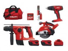 Набор инструментов Hilti (Перфоратор TE4A + шуруповерт SF6H-A22 + пила SCM22A + аккумулятор и зарядное устройство). Сумку 3в1 купить