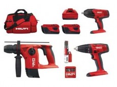 Аккумуляторный набор инструментов Hilti аккумулятор 3.3 + перфоратор TE 4-A + шуруповерт SFC 22-A + гайковерт SIW 22-T 3/4"