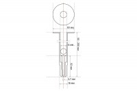 Тарельчатый дюбель с гвоздем для монтажа GNINR-200-6-IP